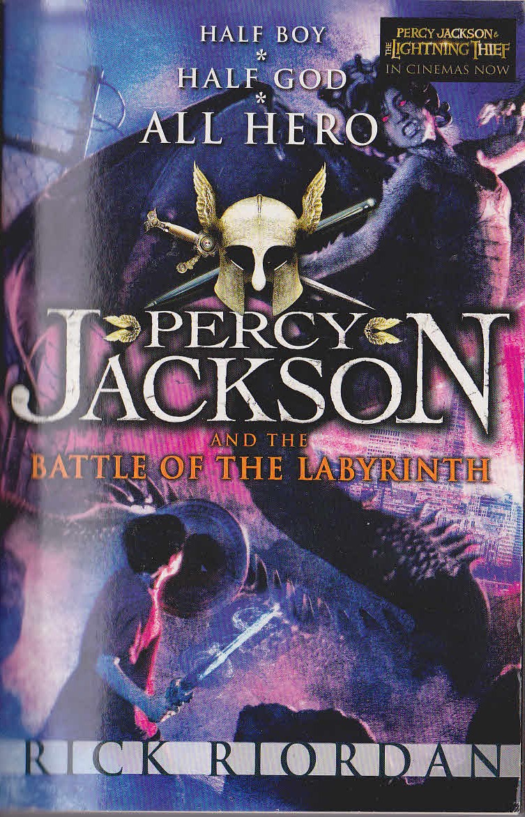 Rick Riordan  PERCY JACKSON AND THE BATTLE OF THE LABYRINTH front book cover image