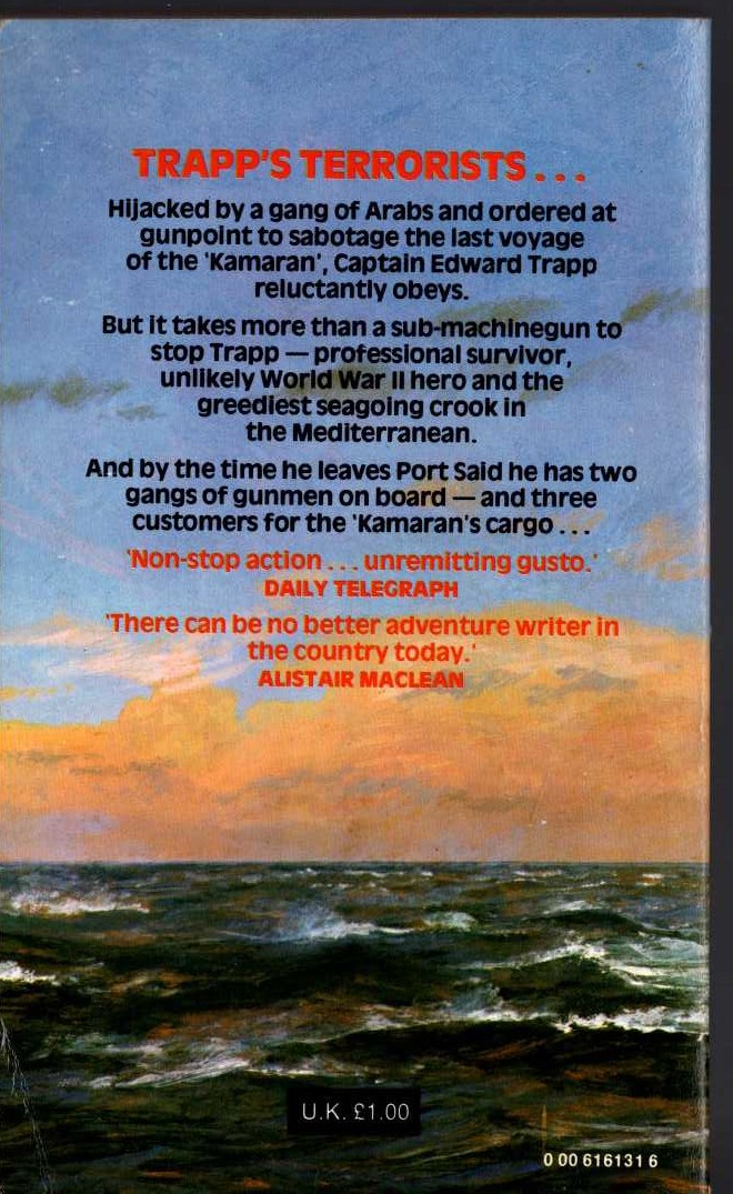 Brian Callison  TRAPP'S PEACE magnified rear book cover image