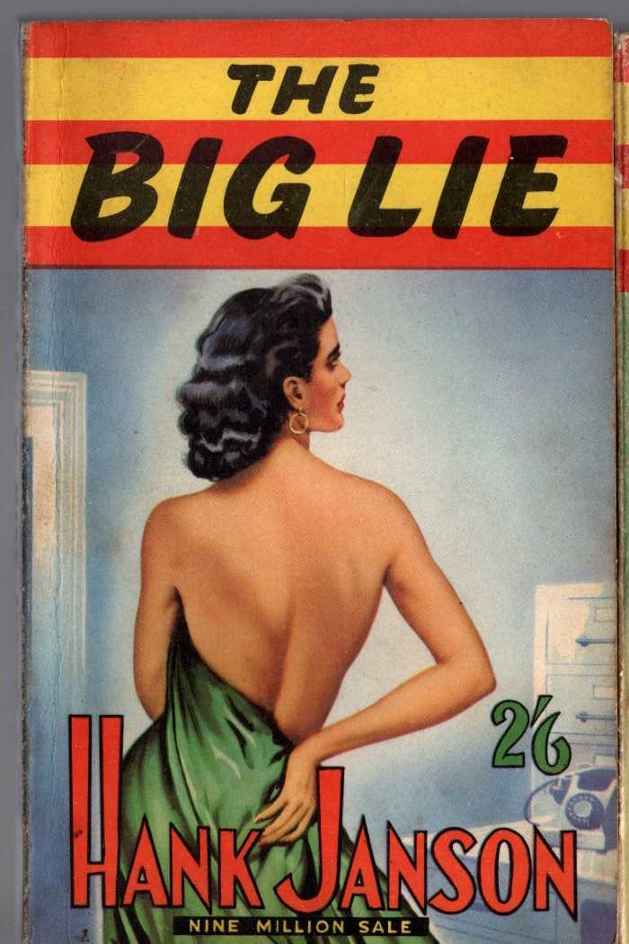 Hank Janson  THE BIG LIE front book cover image