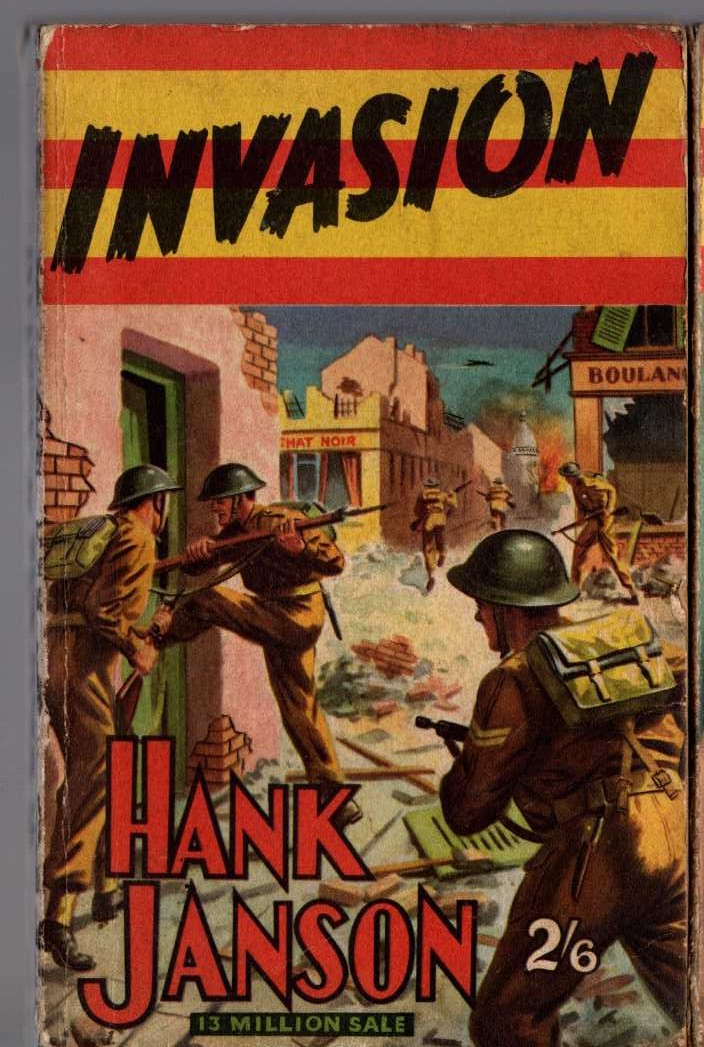 Hank Janson  INVASION front book cover image