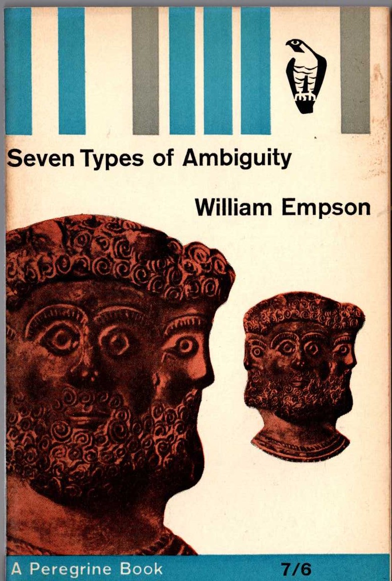 William Empson  SEVEN TYPES OF AMBIGUITY front book cover image