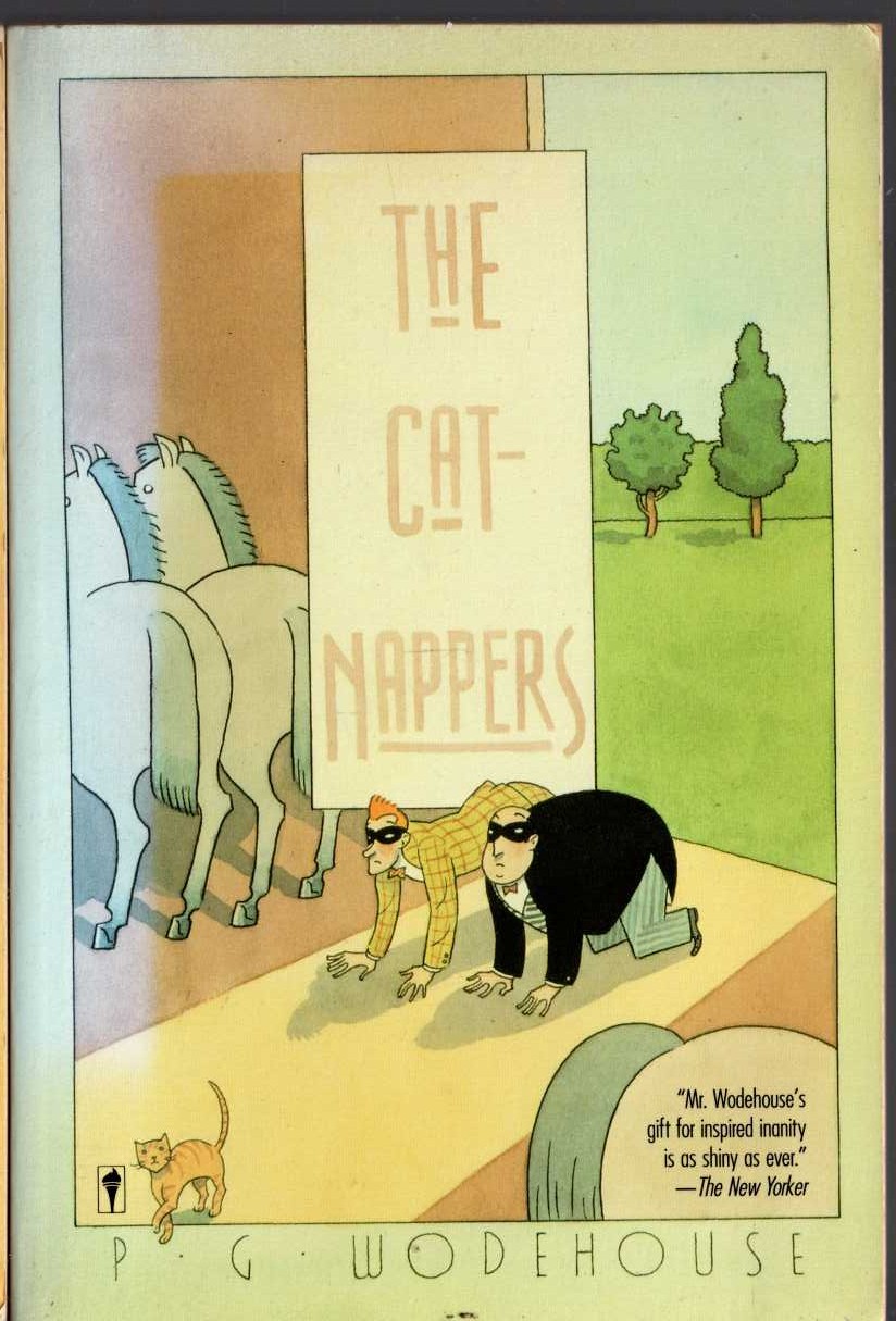 P.G. Wodehouse  THE CAT-NAPPERS front book cover image