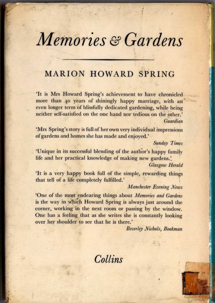 HOWARD [SPRING] magnified rear book cover image
