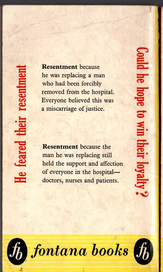 Elizabeth Seifert  SUBSTITUTE DOCTOR magnified rear book cover image