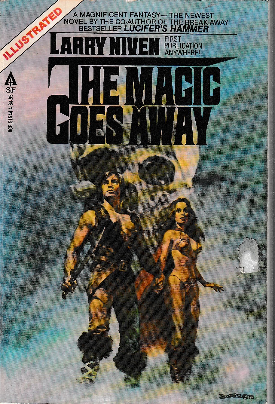 Larry Niven  THE MAGIC GOES AWAY front book cover image
