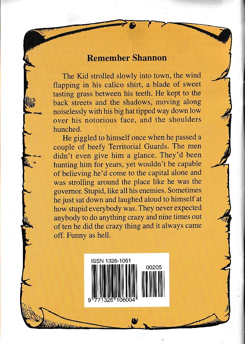 Emerson Dodge  REMEMBER SHANNON magnified rear book cover image