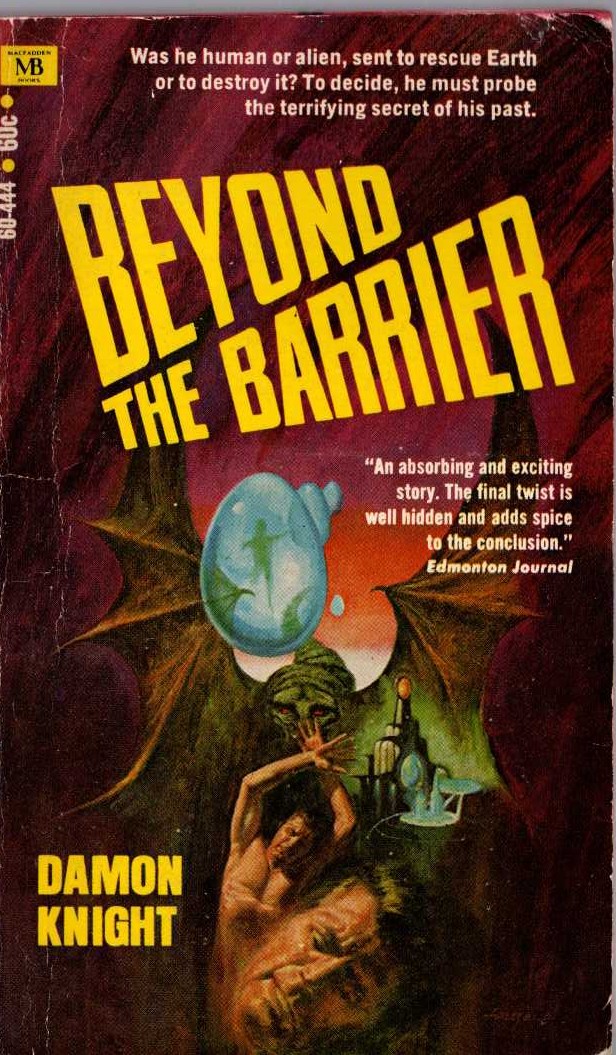 Damon Knight  BEYOND THE BARRIER front book cover image