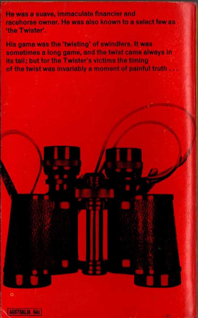 Edgar Wallace  THE TWISTER magnified rear book cover image