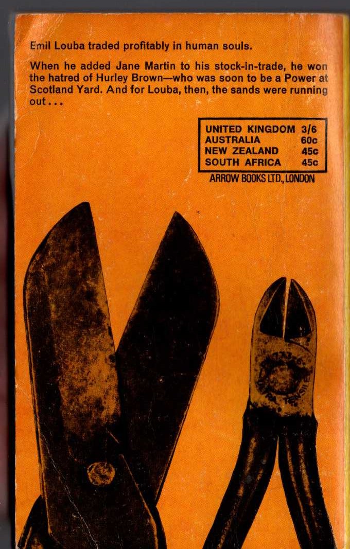 Edgar Wallace  FLAT 2 magnified rear book cover image