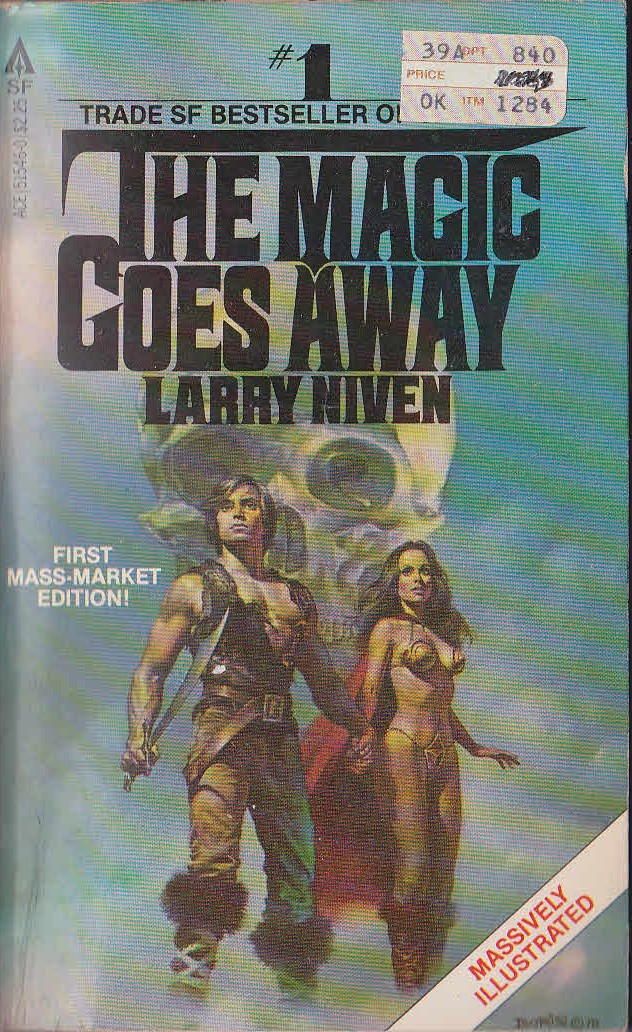 Larry Niven  THE MAGIC GOES AWAY front book cover image