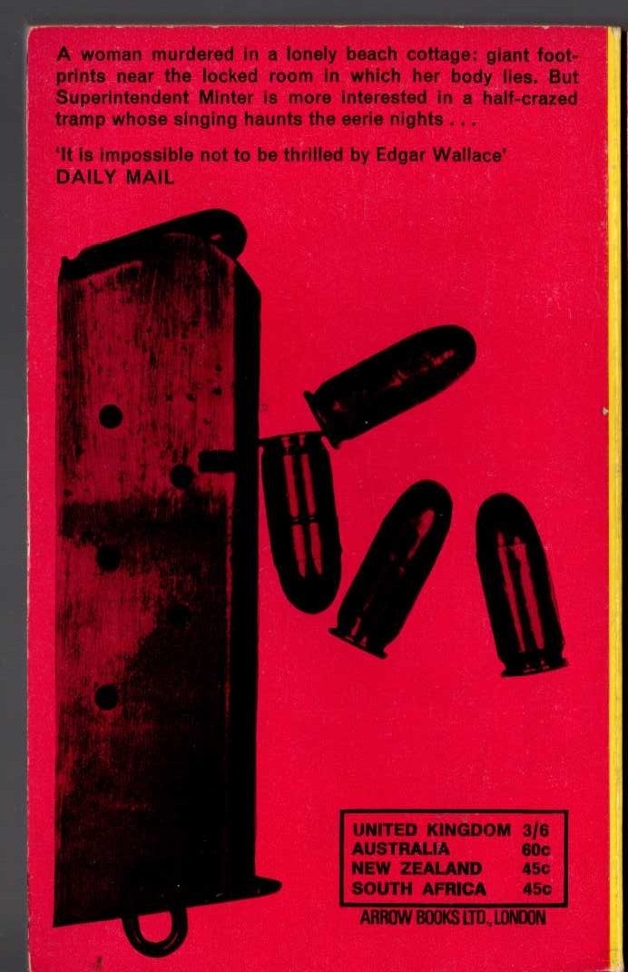 Edgar Wallace  BIG FOOT magnified rear book cover image