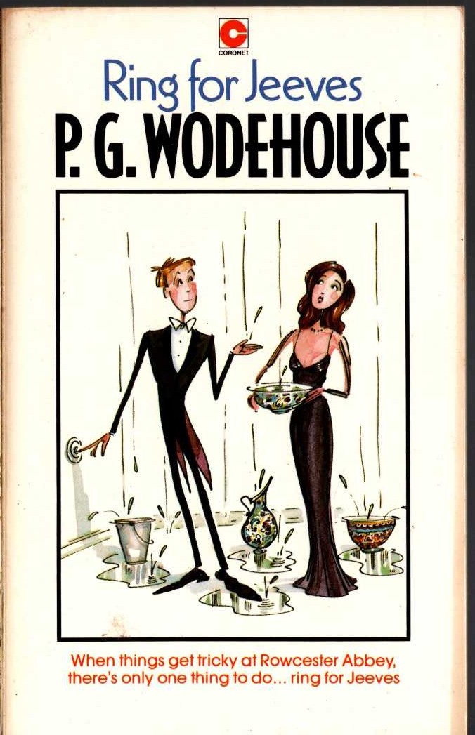 P.G. Wodehouse  RING FOR JEEVES front book cover image
