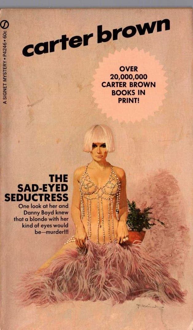 Carter Brown  THE SAD-EYED SEDUCTRESS front book cover image