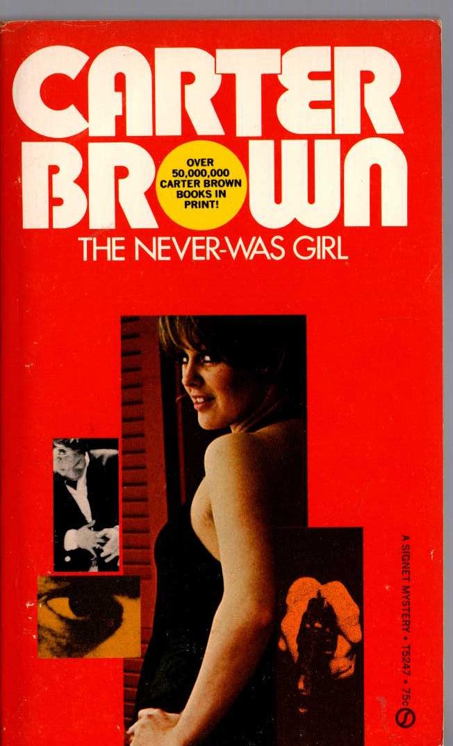 Carter Brown  THE NEVER-WAS GIRL front book cover image