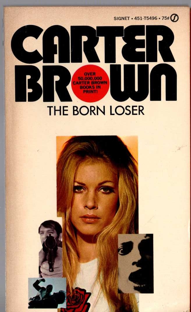 Carter Brown  THE BORN LOSER front book cover image