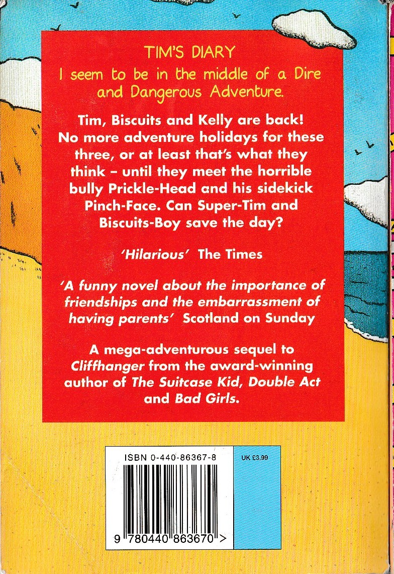 Jacqueline Wilson  BURIED ALIVE! magnified rear book cover image