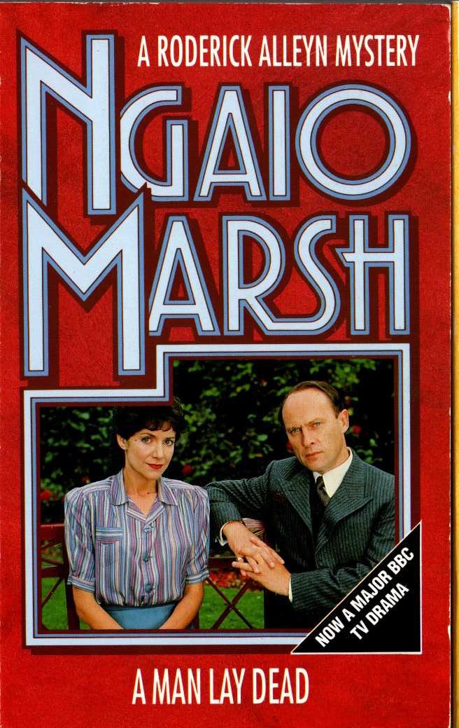Ngaio Marsh  A MAN LAY DEAD (TV tie-in) front book cover image