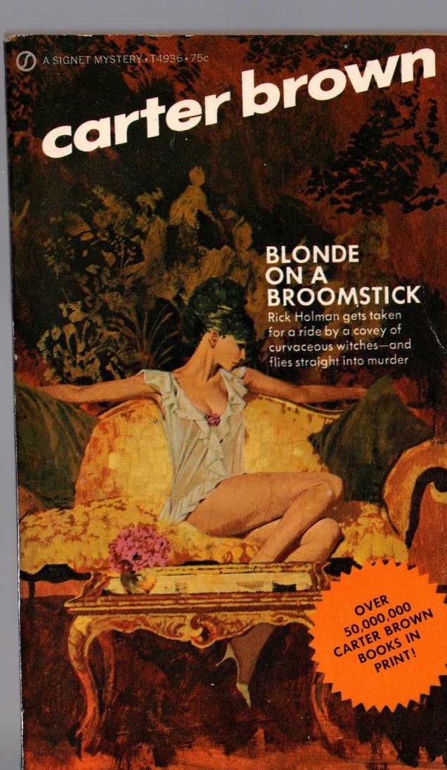 Carter Brown  BLONDE ON A BROOMSTICK front book cover image