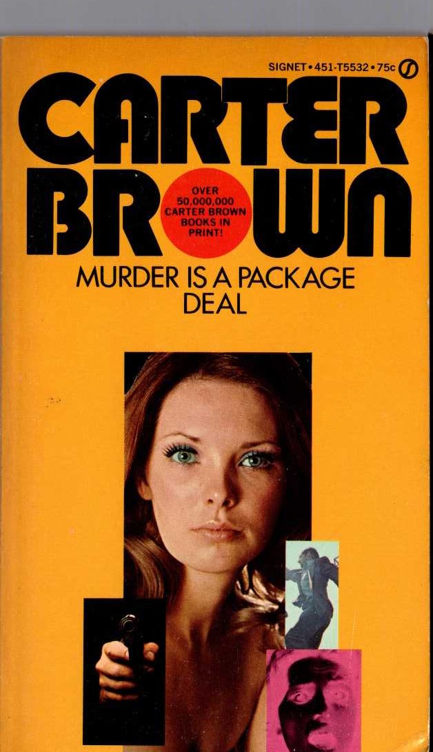 Carter Brown  MURDER IS A PACKAGE DEAL front book cover image