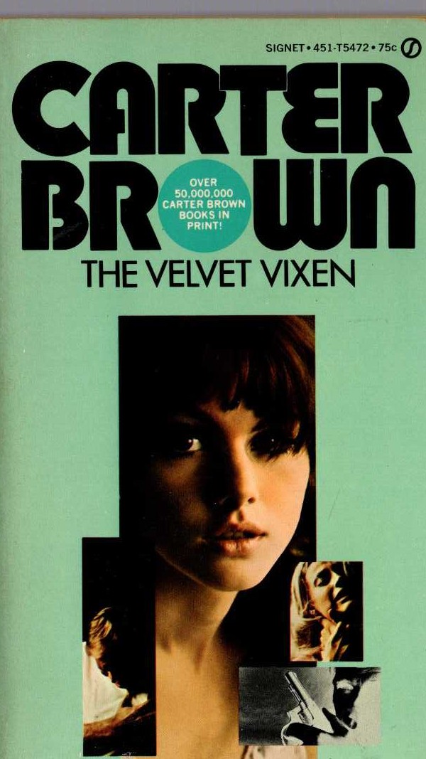 Carter Brown  THE VELVET VIXEN front book cover image