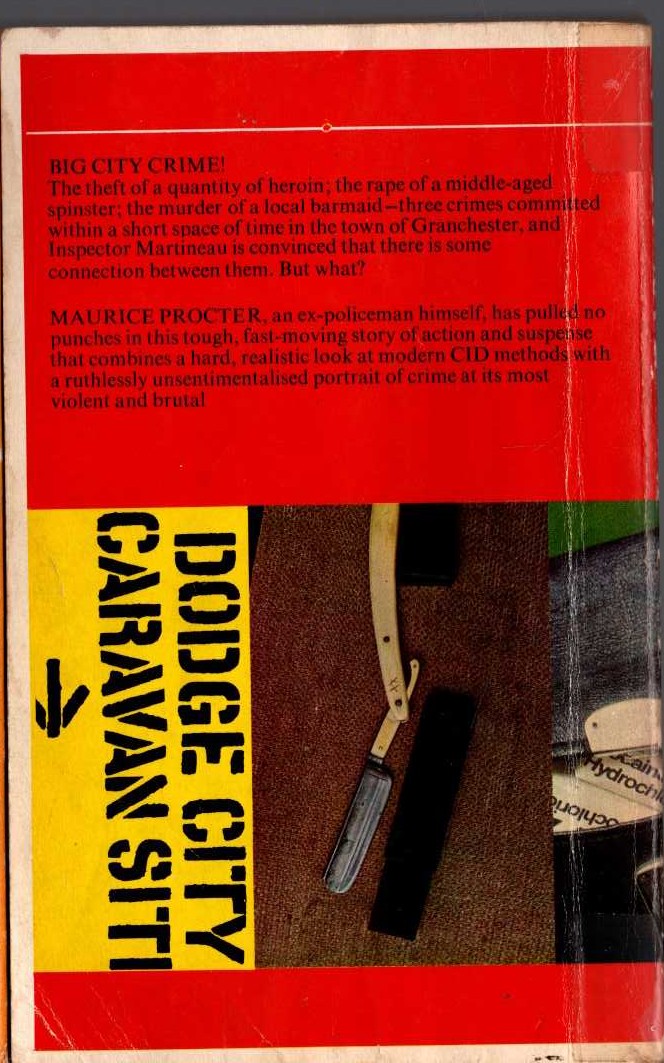 Maurice Procter  THE DEVIL WAS HANDSOME magnified rear book cover image