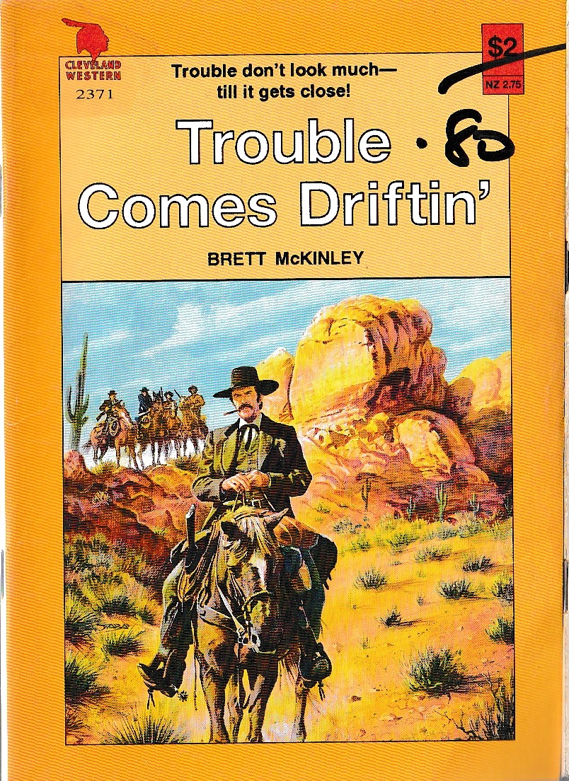 Brett McKinley  TROUBLE COMES DRIFTING front book cover image