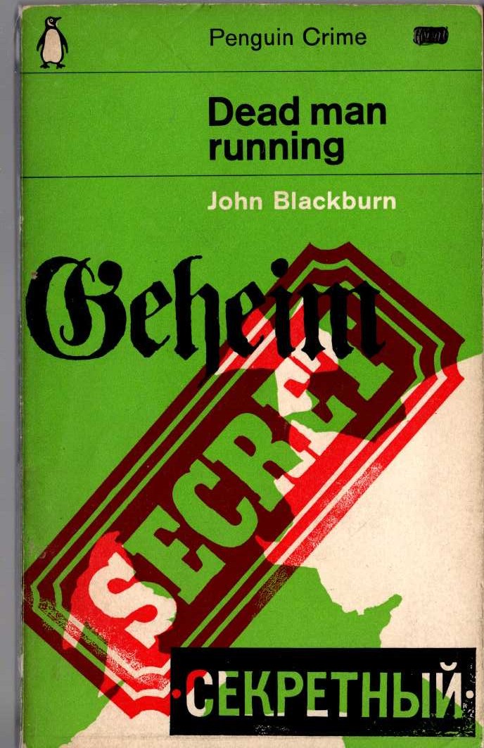 John Blackburn  DEAD MAN RUNNING front book cover image