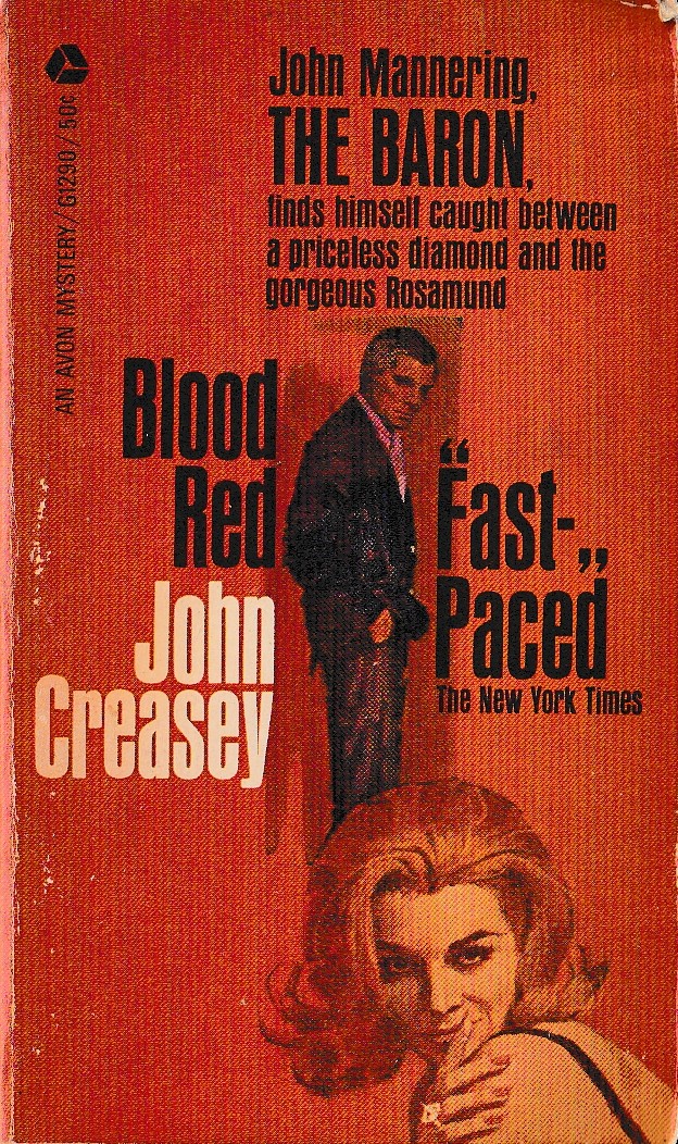 John Creasey  BLOOD RED (The Baron) front book cover image