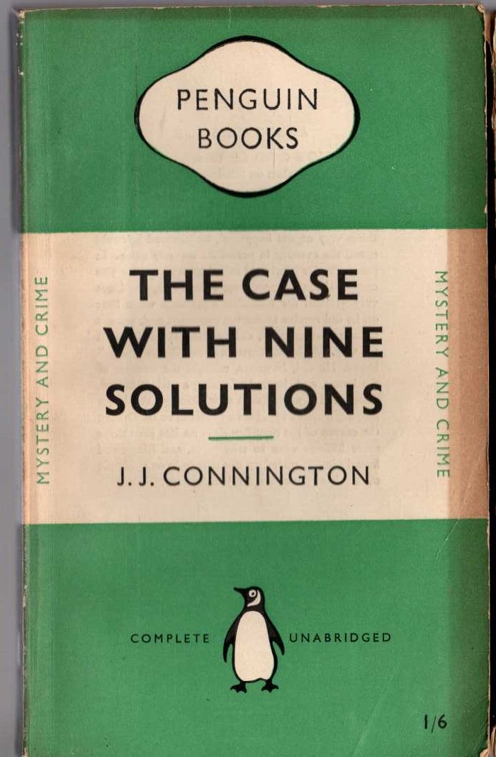 J.J. Connington  THE CASE WITH NINE SOLUTIONS front book cover image