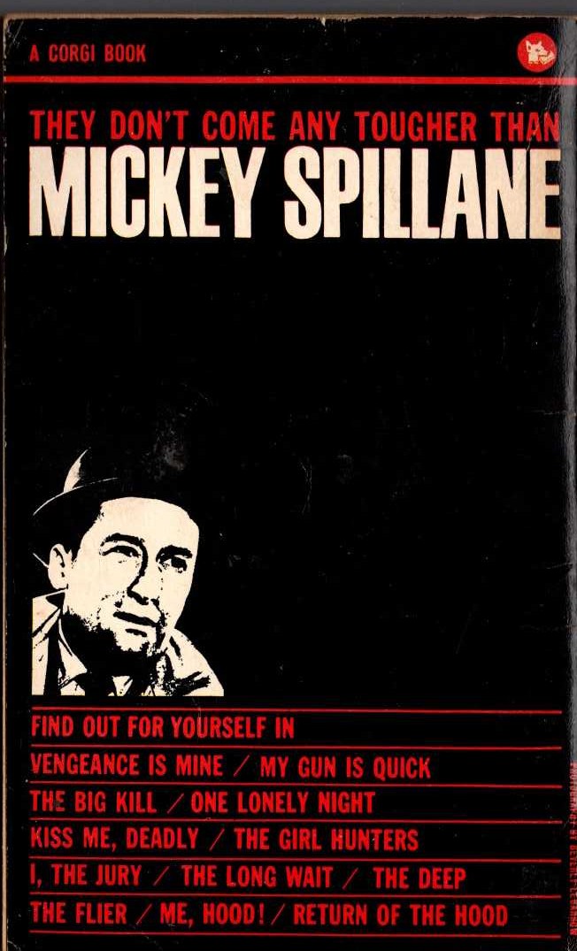 Mickey Spillane  THE BIG KILL magnified rear book cover image