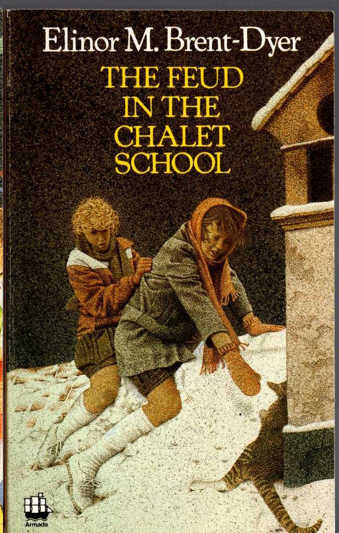 Elinor M. Brent-Dyer  THE FEUD IN THE CHALET SCHOOL front book cover image