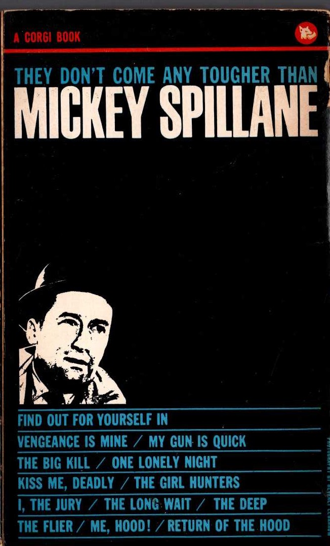 Mickey Spillane  MY GUN IS QUICK magnified rear book cover image