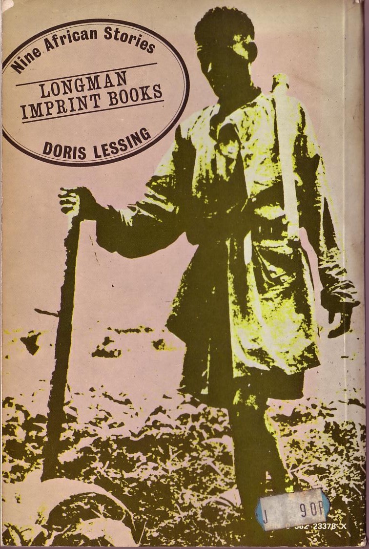 Doris Lessing  NINE AFRICAN STORIES magnified rear book cover image
