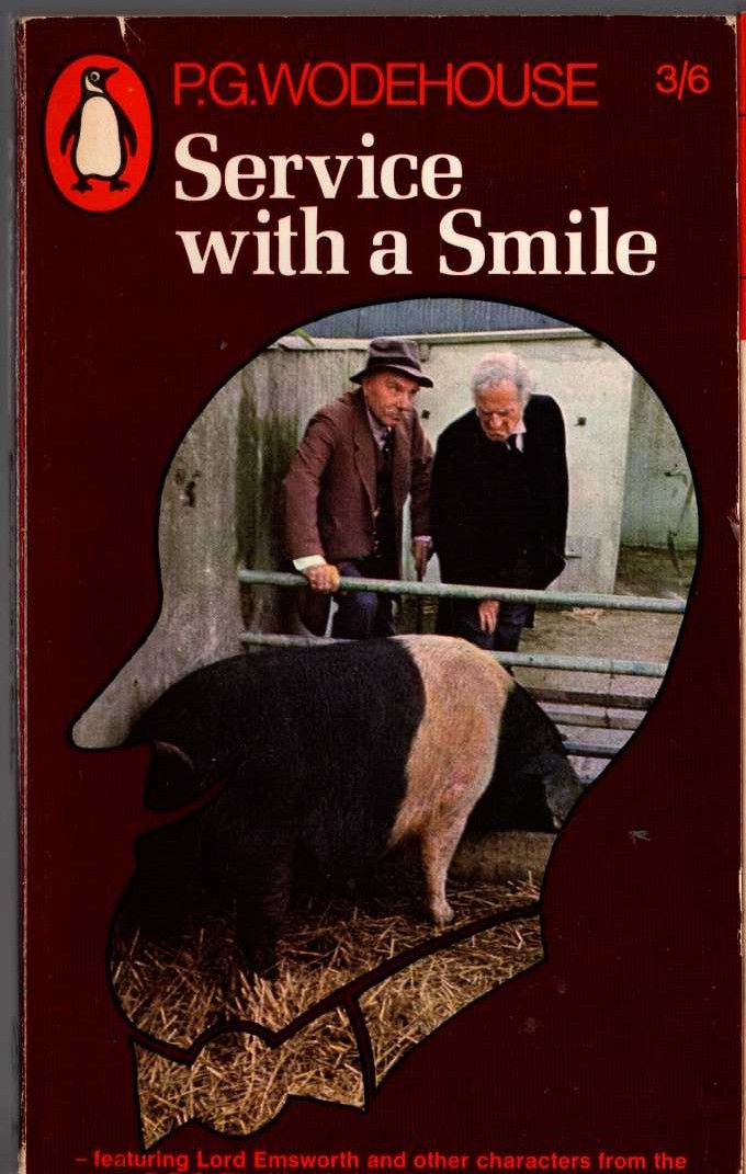 P.G. Wodehouse  SERVICE WITH A SMILE (Sir Ralph Richardson) front book cover image