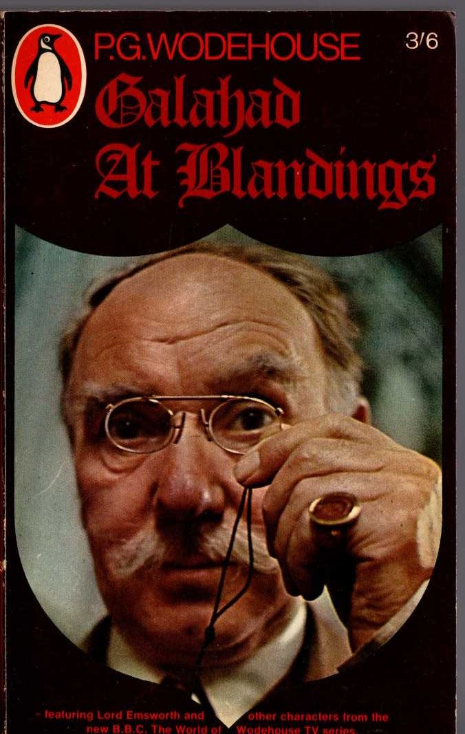 P.G. Wodehouse  GALAHAD AT BLANDINGS (Sir Ralph Richardson) front book cover image