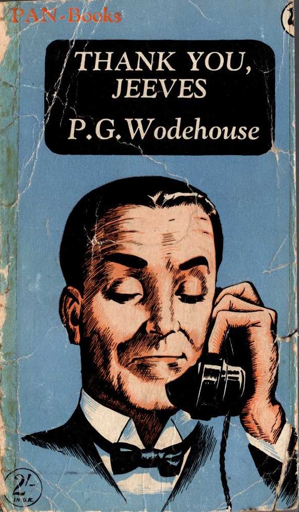 P.G. Wodehouse  THANK YOU, JEEVES front book cover image