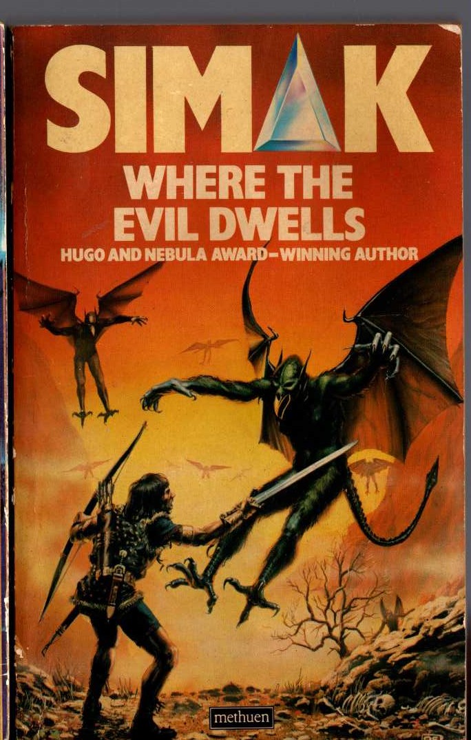 Clifford D. Simak  WHERE THE EVIL DWELLS front book cover image