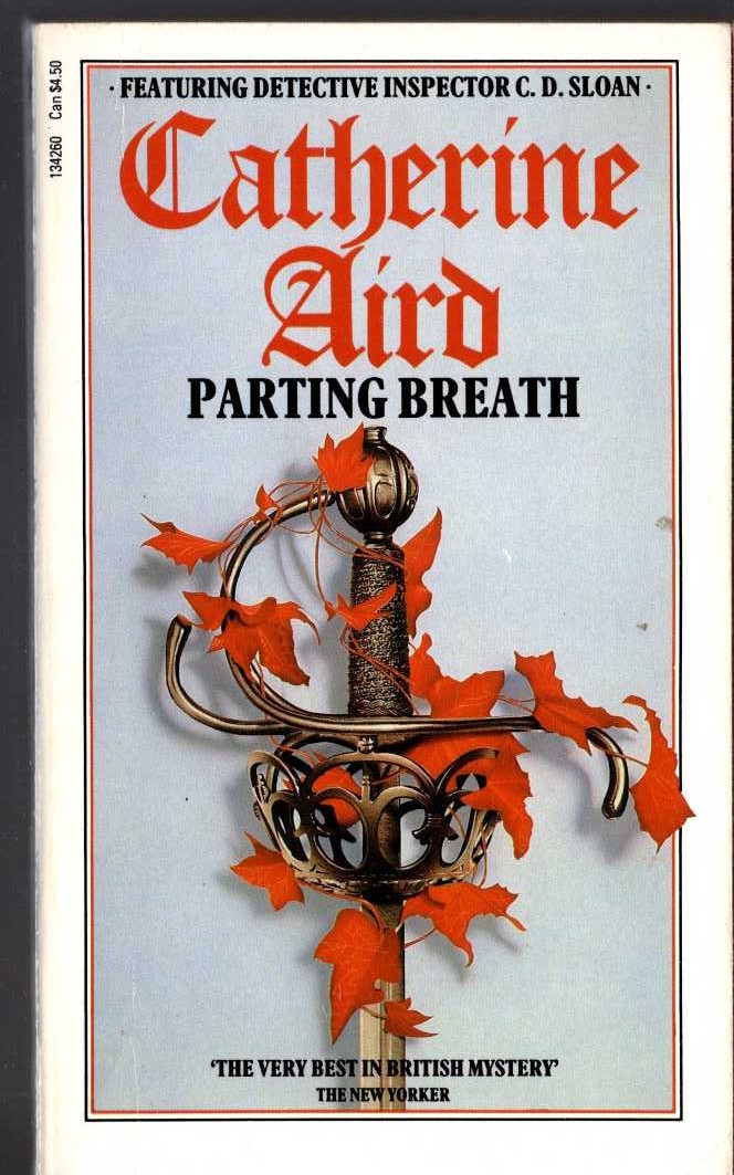 Catherine Aird  PARTING BREATH front book cover image