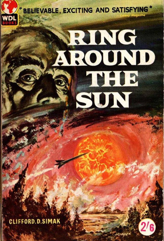 Clifford D. Simak  RING AROUND THE SUN front book cover image