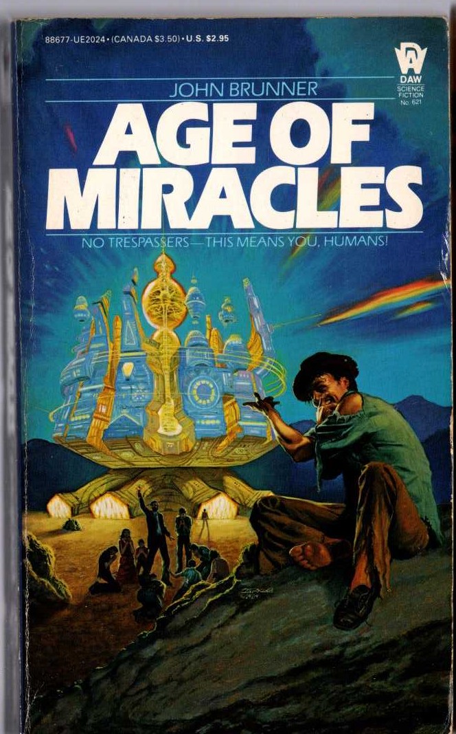 John Brunner  AGE OF MIRACLES front book cover image