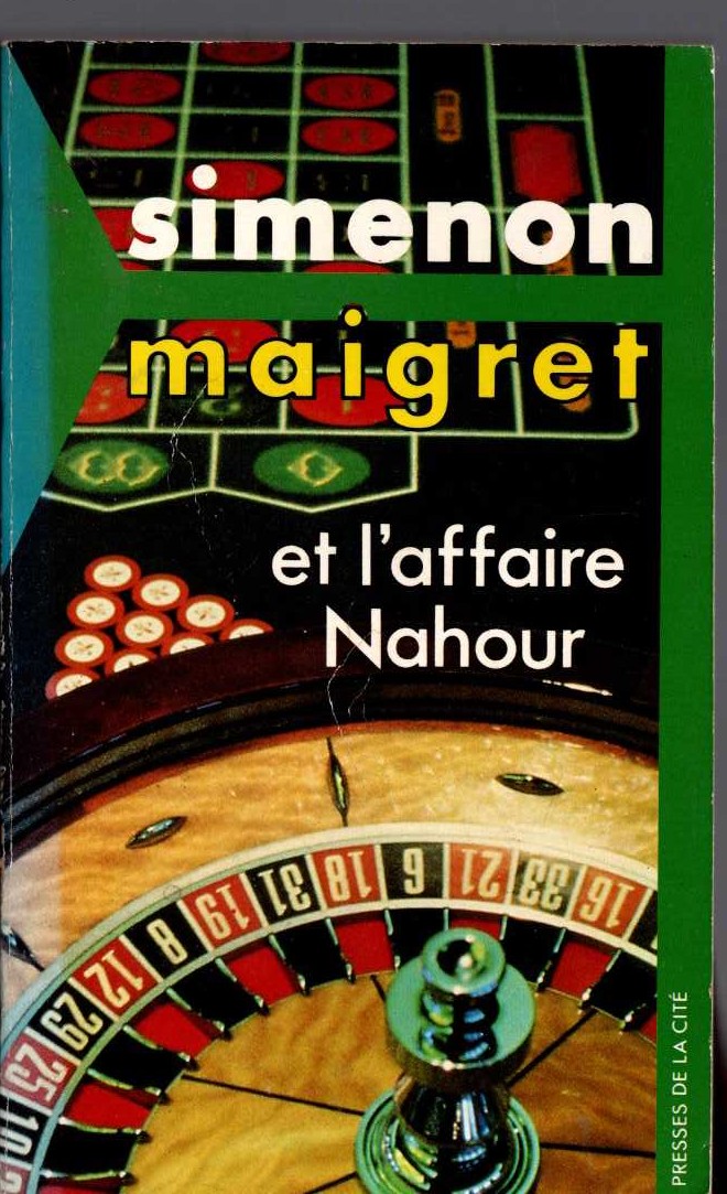 Georges Simenon  MAIGRET ET L'AFFAIRE NAHOUR front book cover image