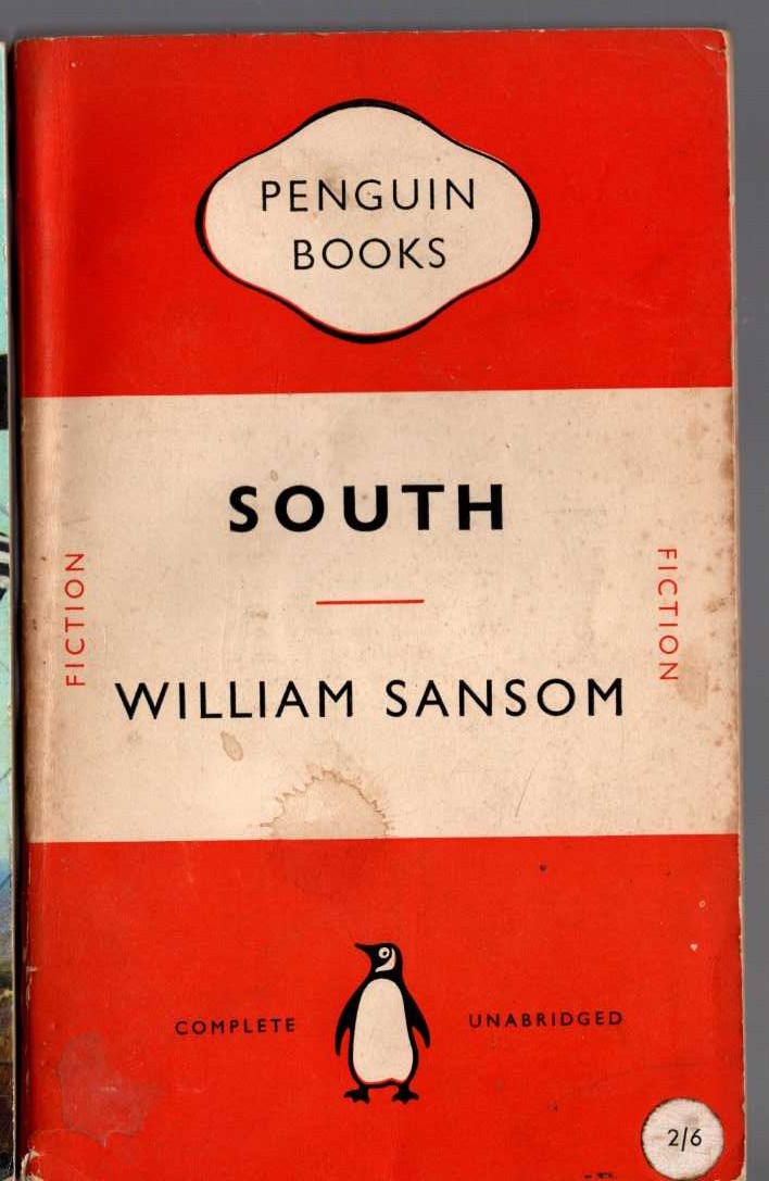 William Sansom  SOUTH front book cover image