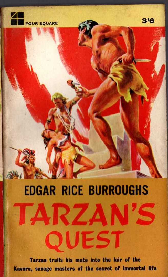 Edgar Rice Burroughs  TARZAN'S QUEST front book cover image