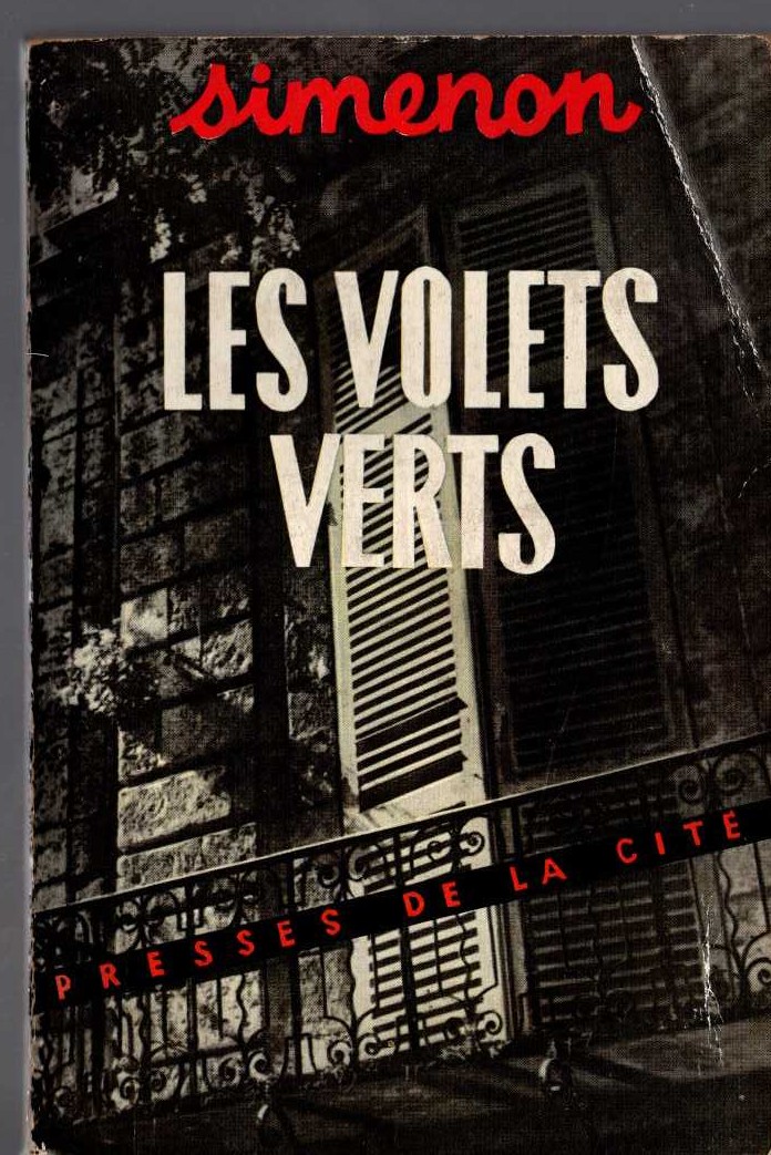 Georges Simenon  LES VOLETS VERTS front book cover image