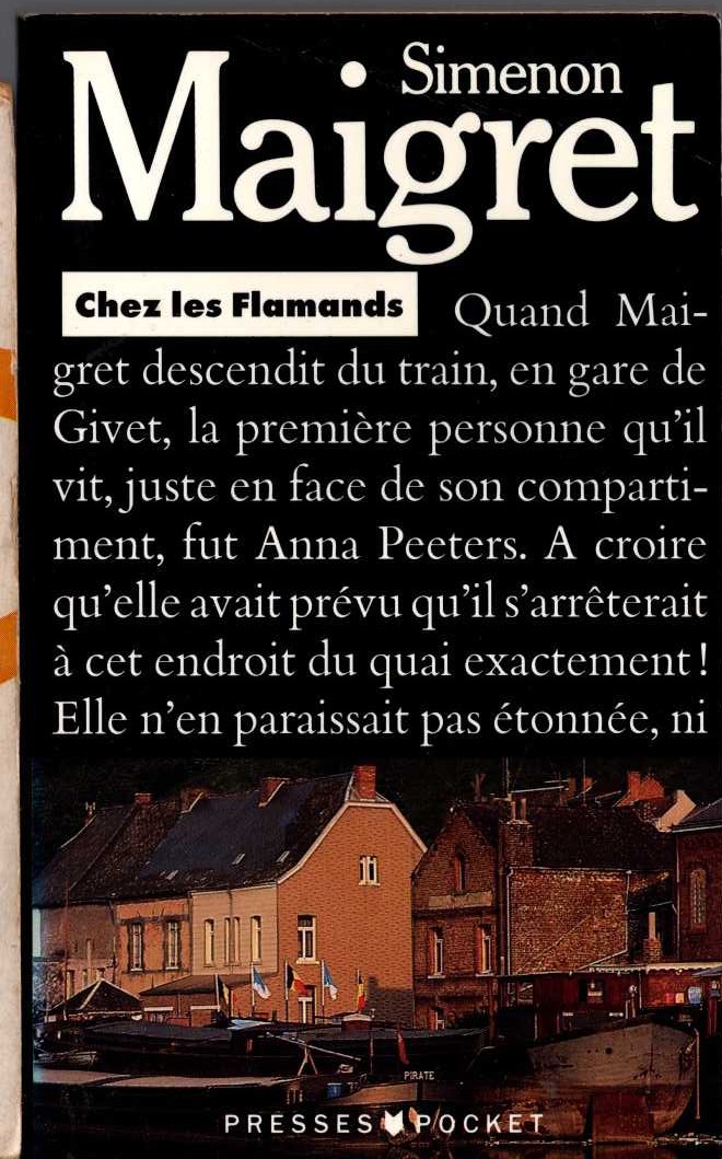 Georges Simenon  CHEZ LES FLAMANDS front book cover image
