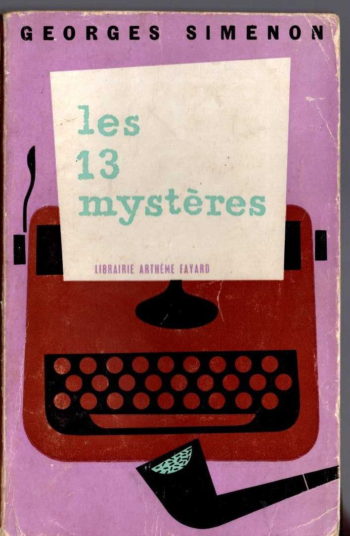 Georges Simenon  LES 13 MYSTERES front book cover image
