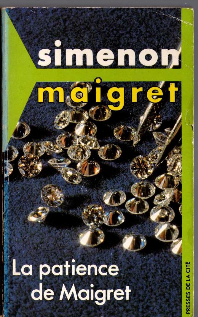 Georges Simenon  LA PATRIENCE DE MAIGRET front book cover image