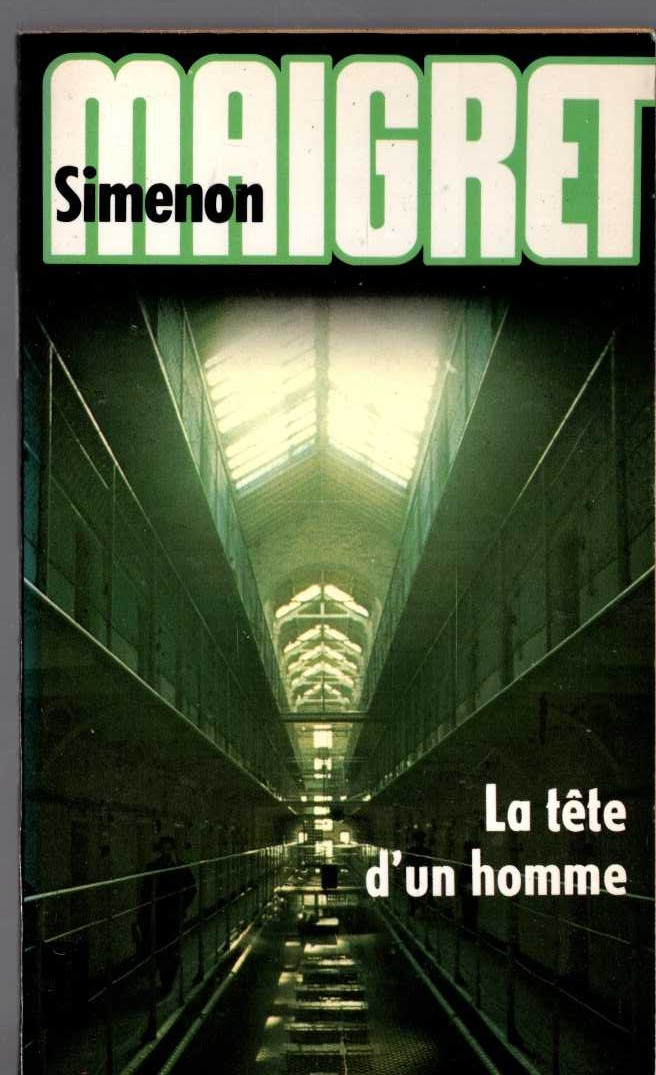 Georges Simenon  LA TETE D'UN HOMME front book cover image