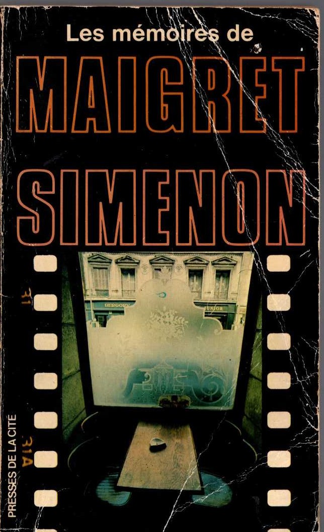 Georges Simenon  LES MEMOIRES DE MAIGRET front book cover image