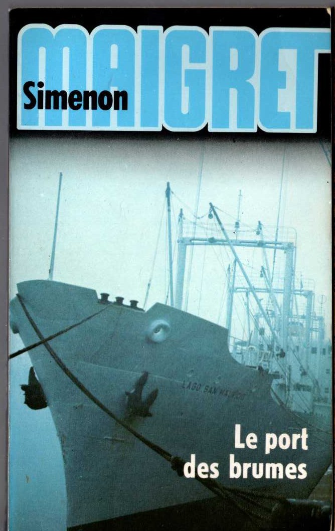 Georges Simenon  LE PORT DES BRUMES front book cover image